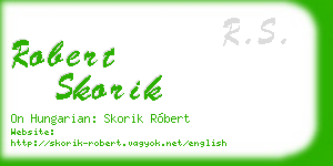 robert skorik business card